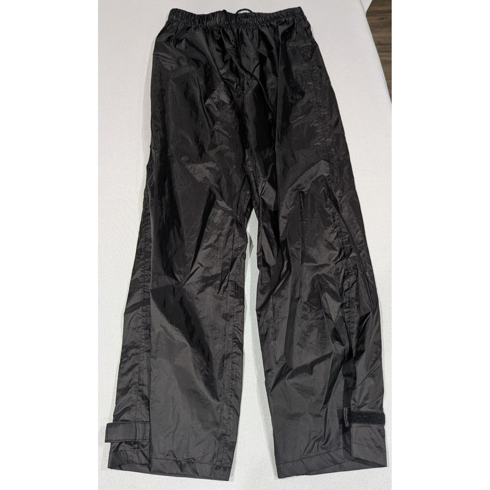 Windbreaker Pants Womens S Black Excellent Lightweight Athletic Cuffs